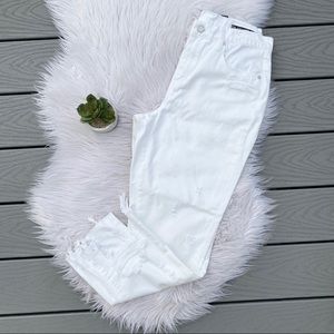 Blank NYC White Distressed Jeans